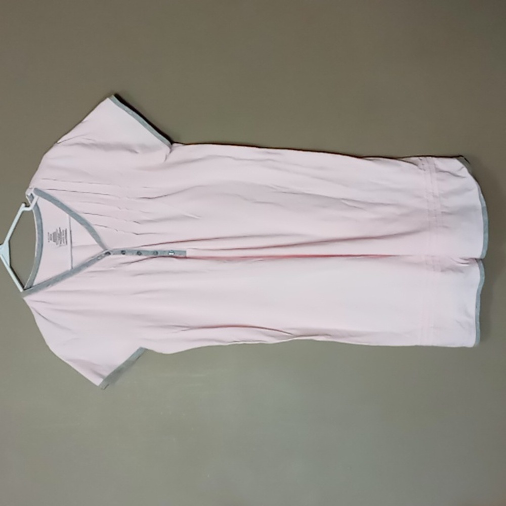 Unbranded Pink w Grey Trim Night Gown XL (16-18)